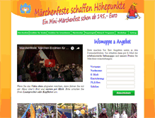 Tablet Screenshot of maerchenfest.de